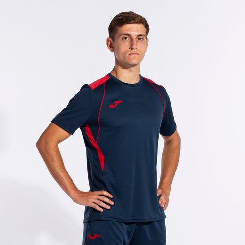 Camiseta Joma Championship VII - Azul Marinho e Vermelho