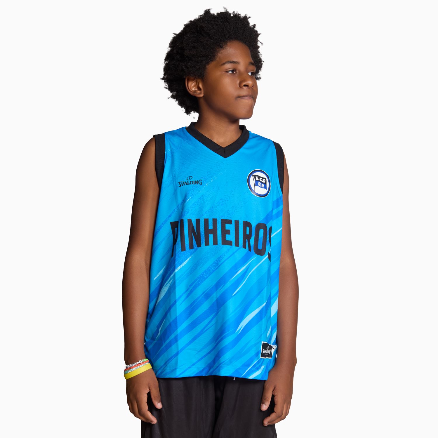 Regata Spalding Pinheiros Fan Base ECP Warm Up Infantil 24/25 - Azul-0