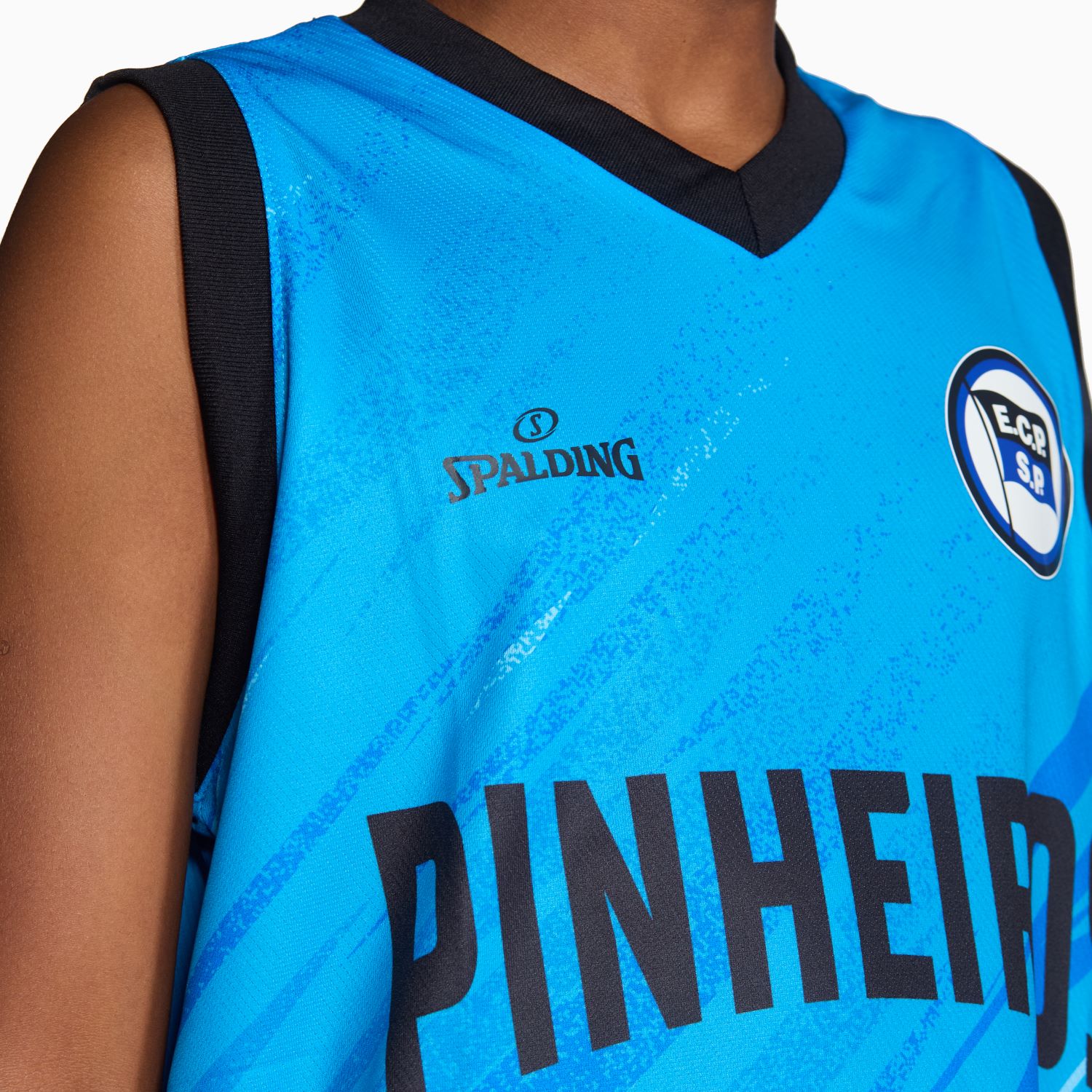 Regata Spalding Pinheiros Fan Base ECP Warm Up Infantil 24/25 - Azul-4