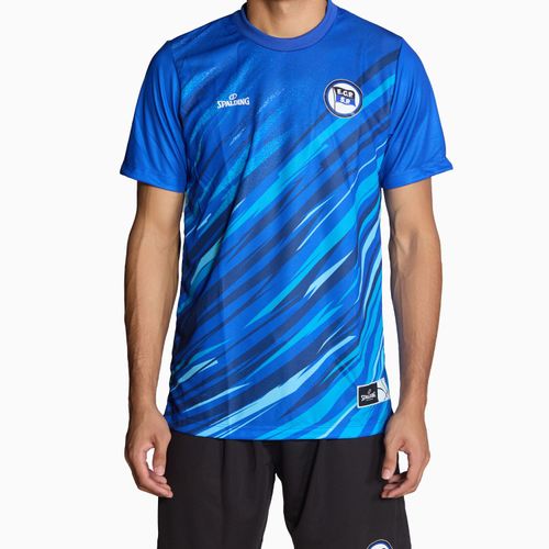 Camiseta Spalding Pinheiros Fan Warm Up ECP 24/25 - Azul
