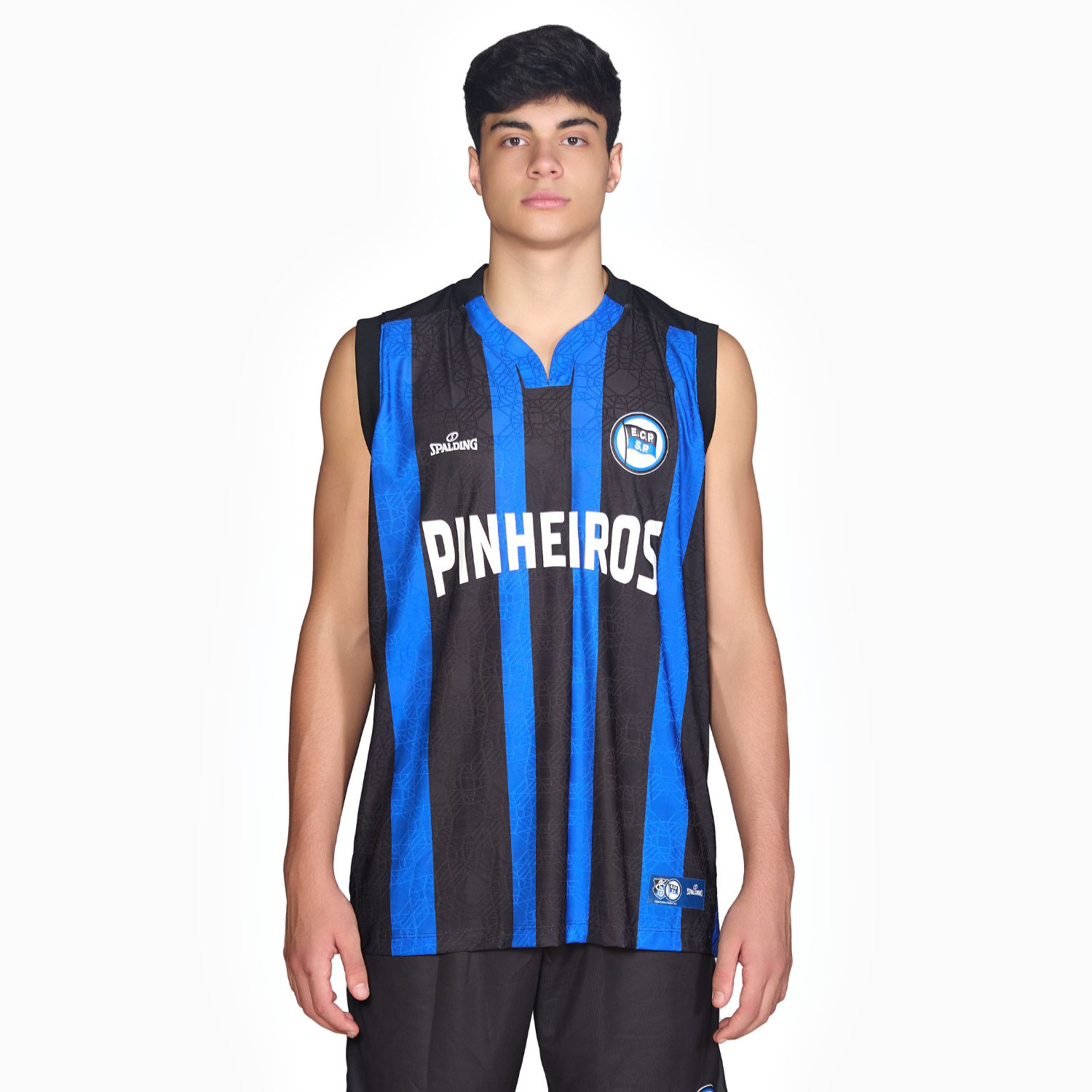 Regata Spalding Pinheiros Fan Game ECP Home 24/25 -  Azul e Preto-0