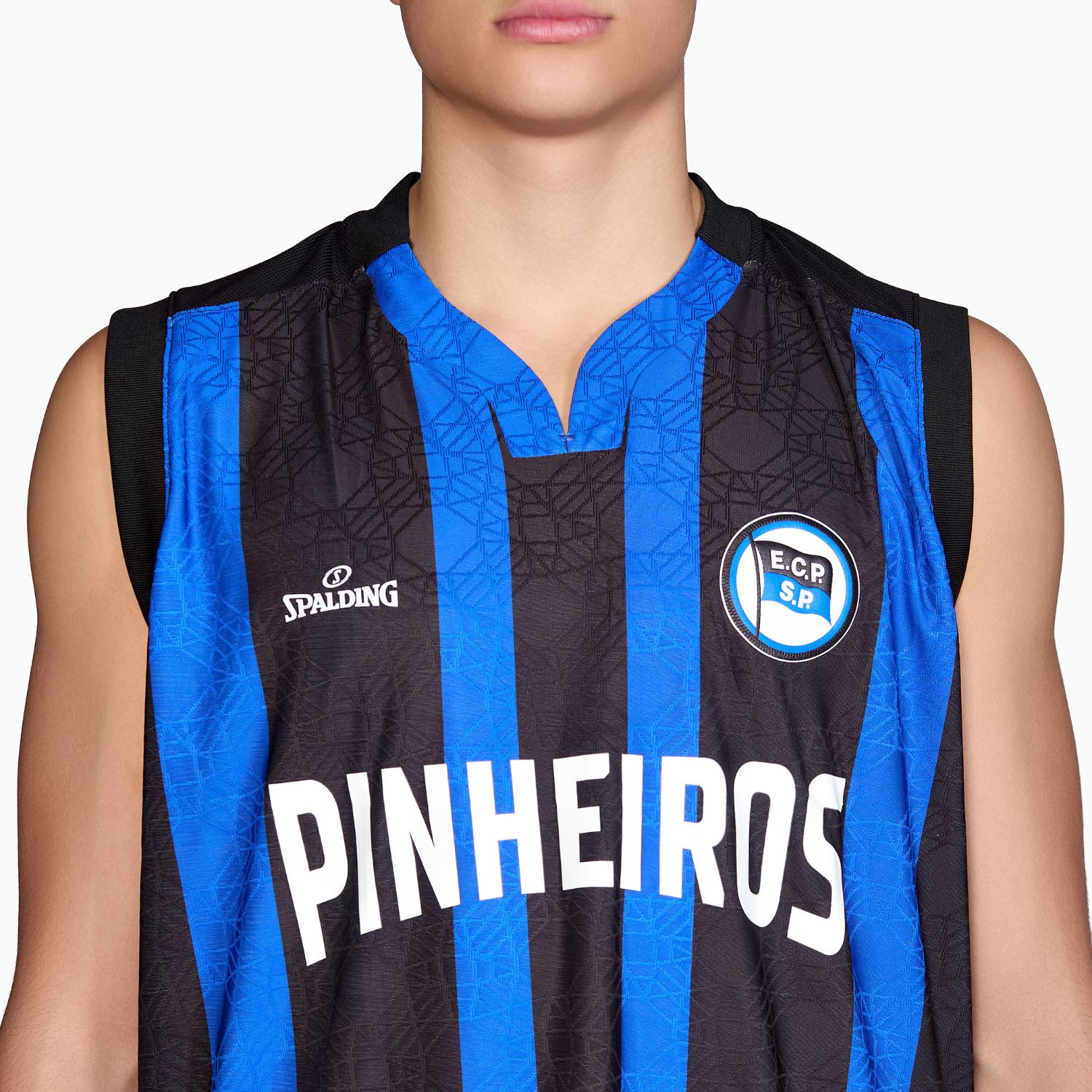 Regata Spalding Pinheiros Fan Game ECP Home 24/25 -  Azul e Preto-2