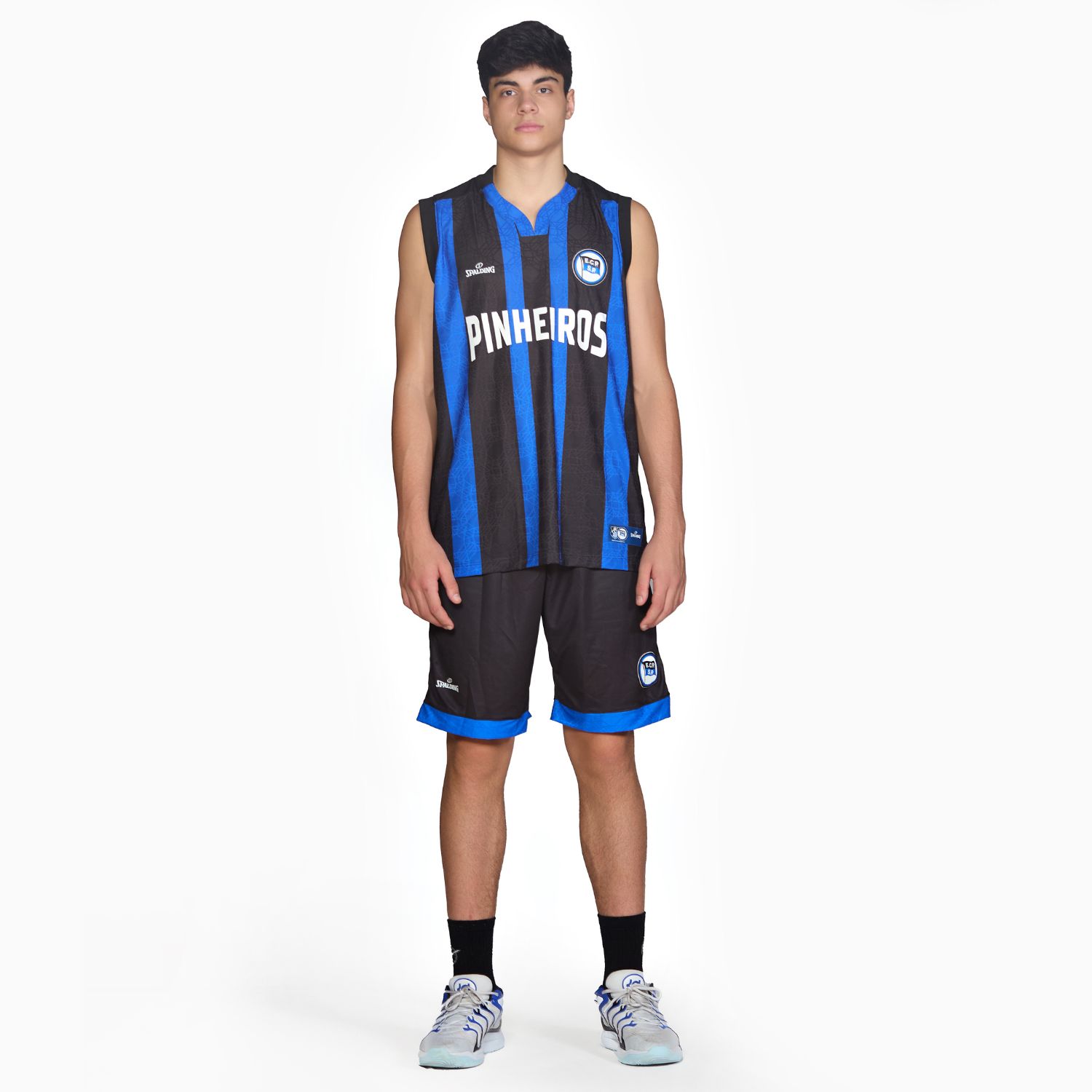 Regata Spalding Pinheiros Fan Game ECP Home 24/25 -  Azul e Preto-4