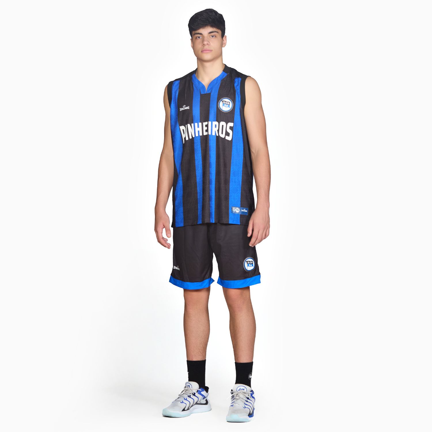 Regata Spalding Pinheiros Fan Game ECP Home 24/25 -  Azul e Preto-5