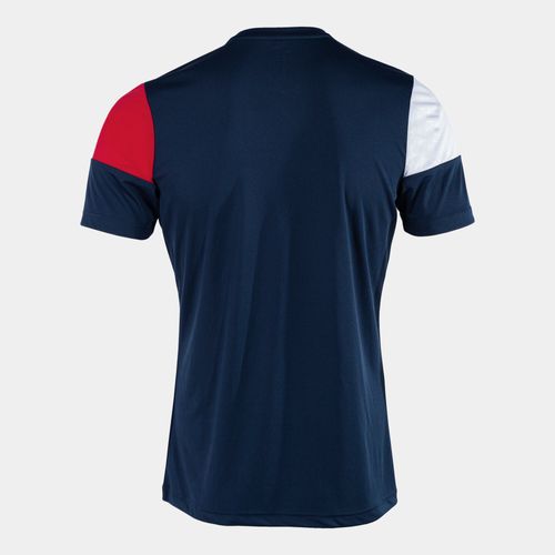 Camiseta Joma Crew V - Marinho e Vermelho