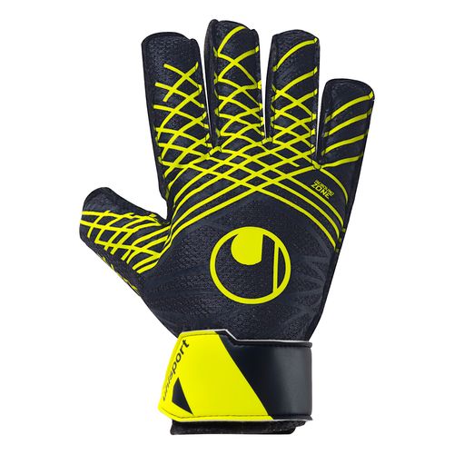 Luva De Goleiro uhlsport Prediction Starter Soft - Azul Marinho e Amarelo