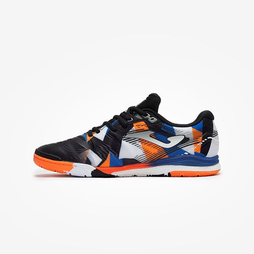 Chuteira de Futsal Joma Regate Rebound - Preto/Laranja/Azul
