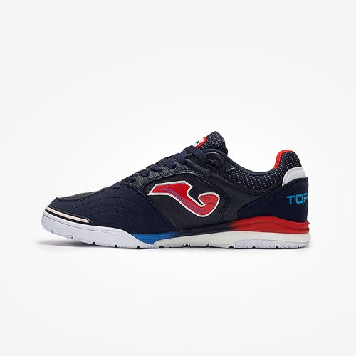 Chuteira de Futsal Joma Top Flex Rebound - Azul Marinho e Vermelho