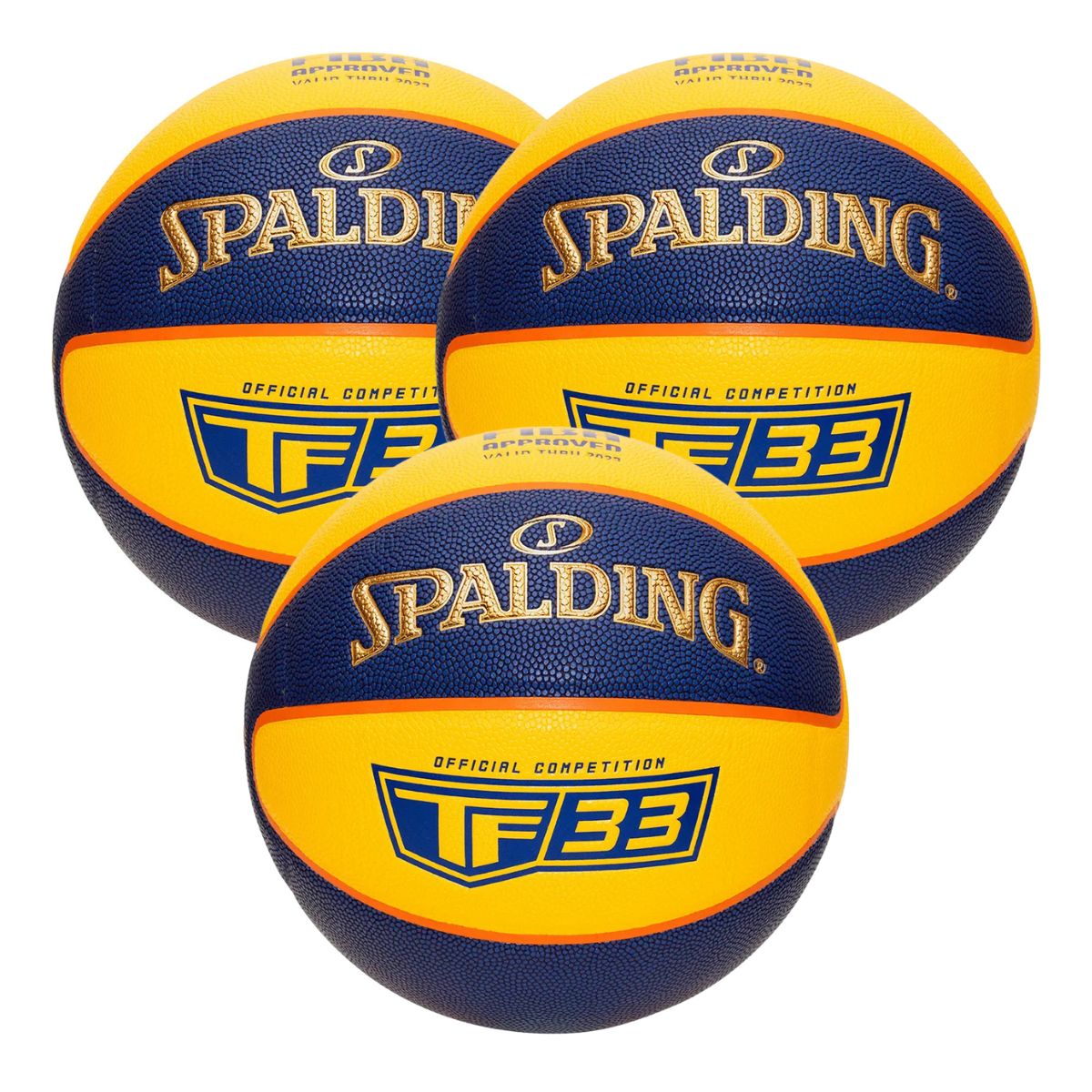 KIT 3 Bolas De Basquete 3x3 Microfibra - Tamanho 6-0
