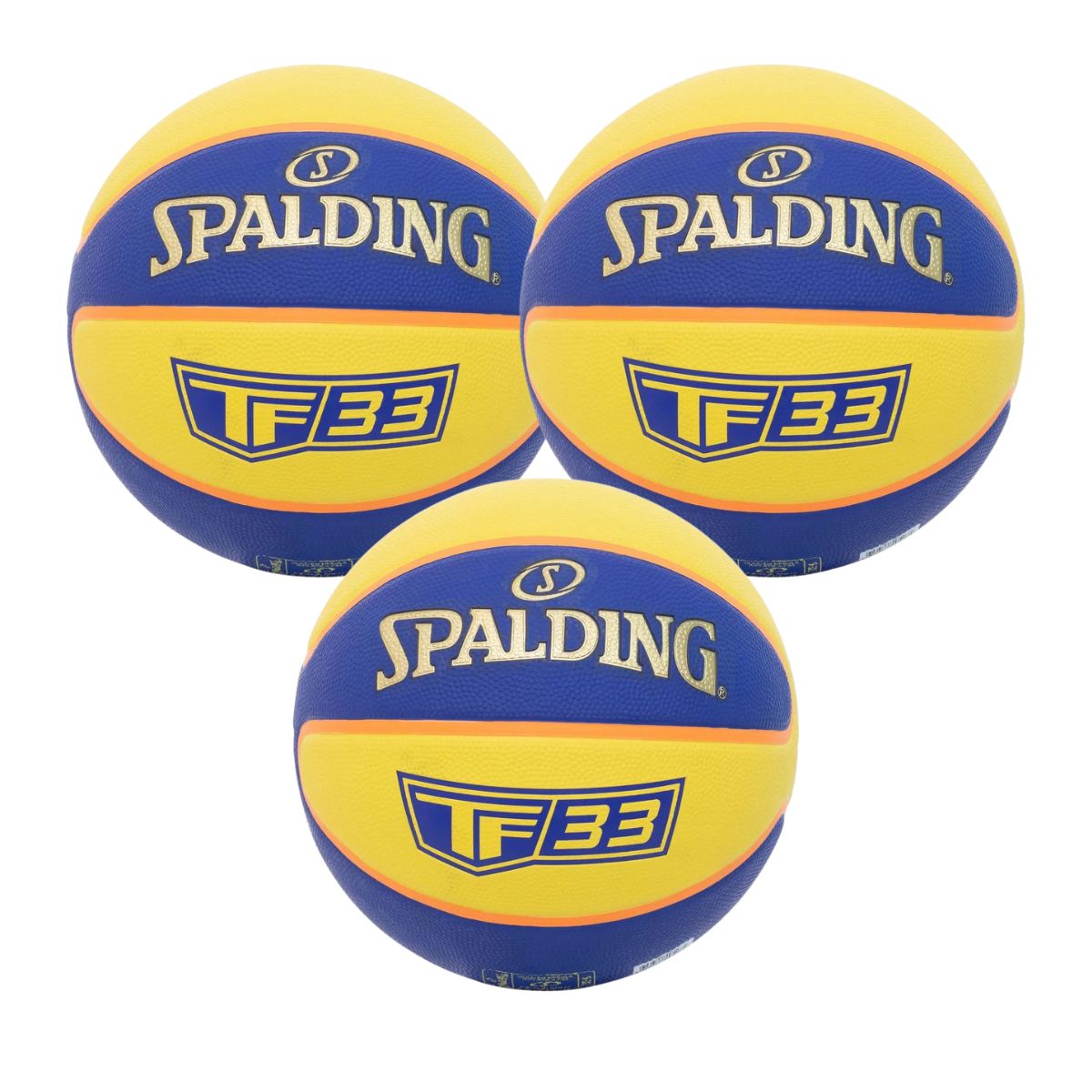 KIT 3 Bolas De Basquete Spalding 3X3 Tf-33 - Tamanho 6-0