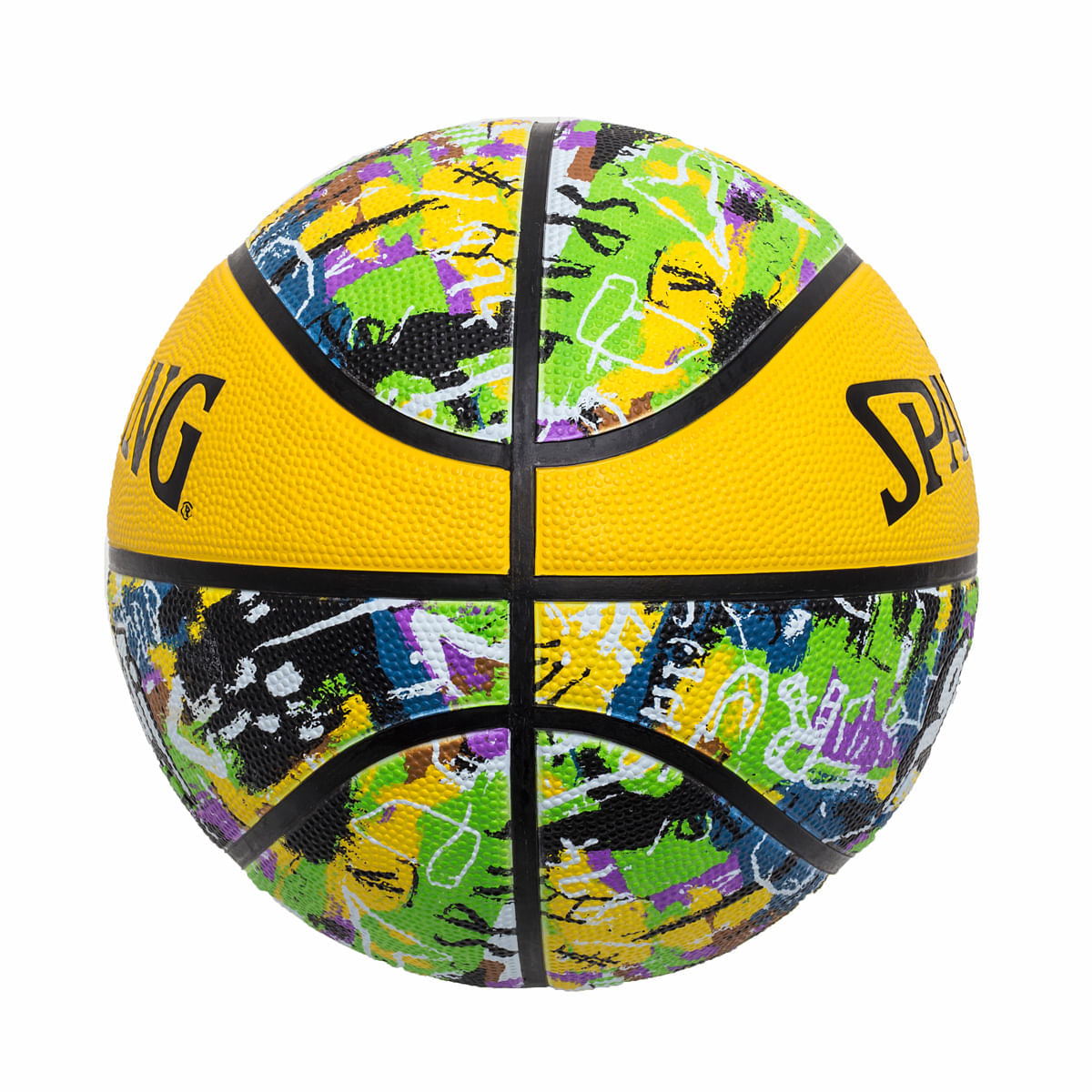 Bola De Basquete Spalding Graffiti - Amarelo-4