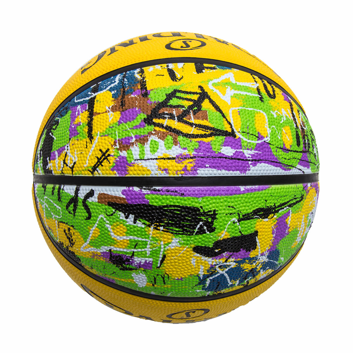 Bola De Basquete Spalding Graffiti - Amarelo-5