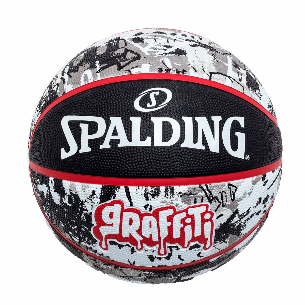Bola De Basquete Spalding Graffiti - Preto-1