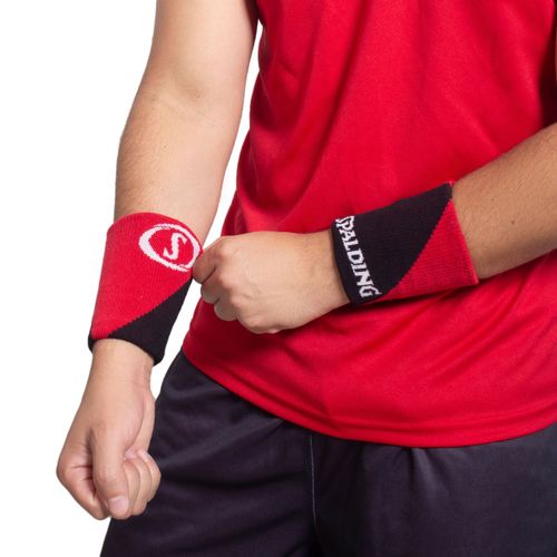 Munhequeira Spalding Double - Preto e Vermelho