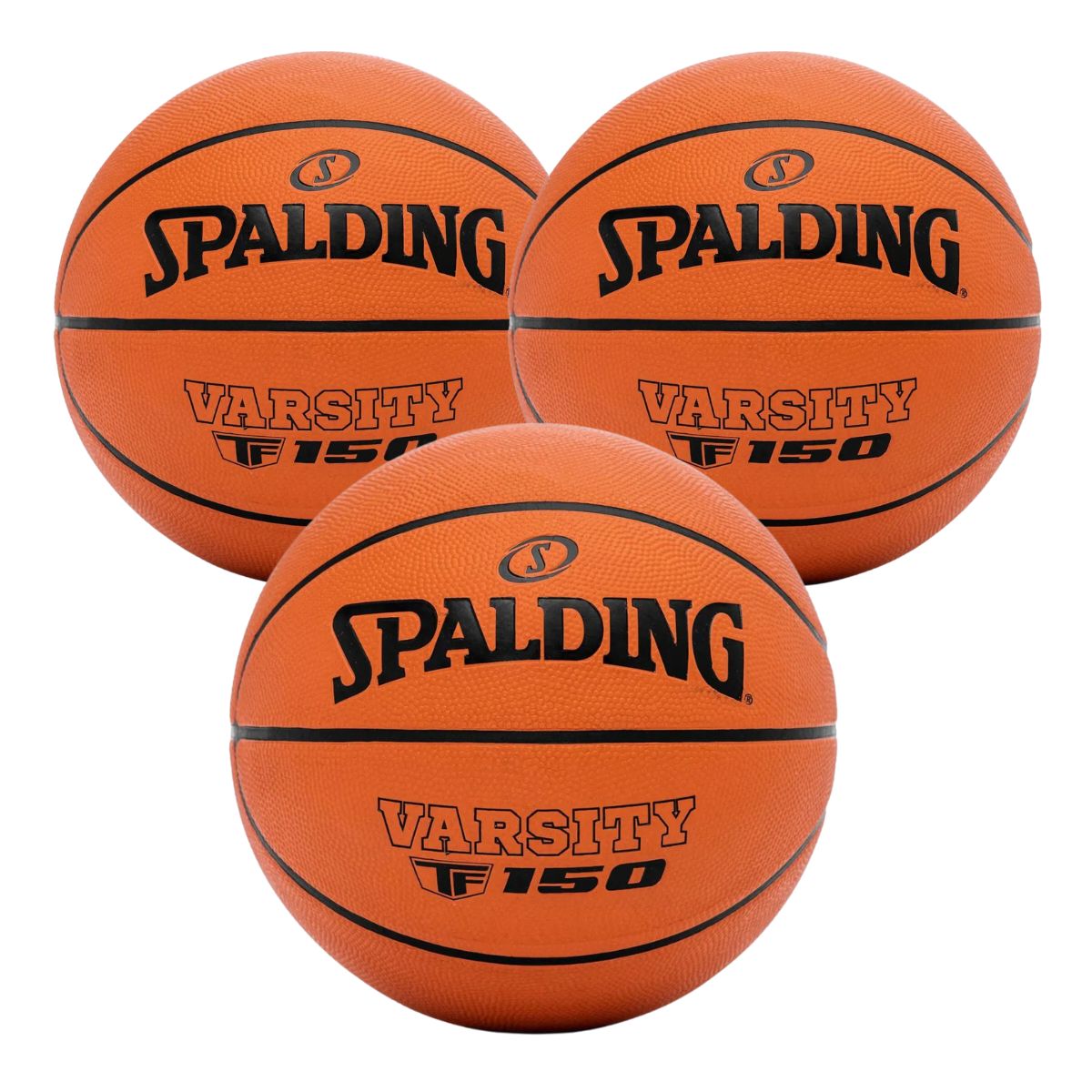 KIT 3 Bola de Basquete Spalding Varsity Tf-150 - Tamanho 5-0
