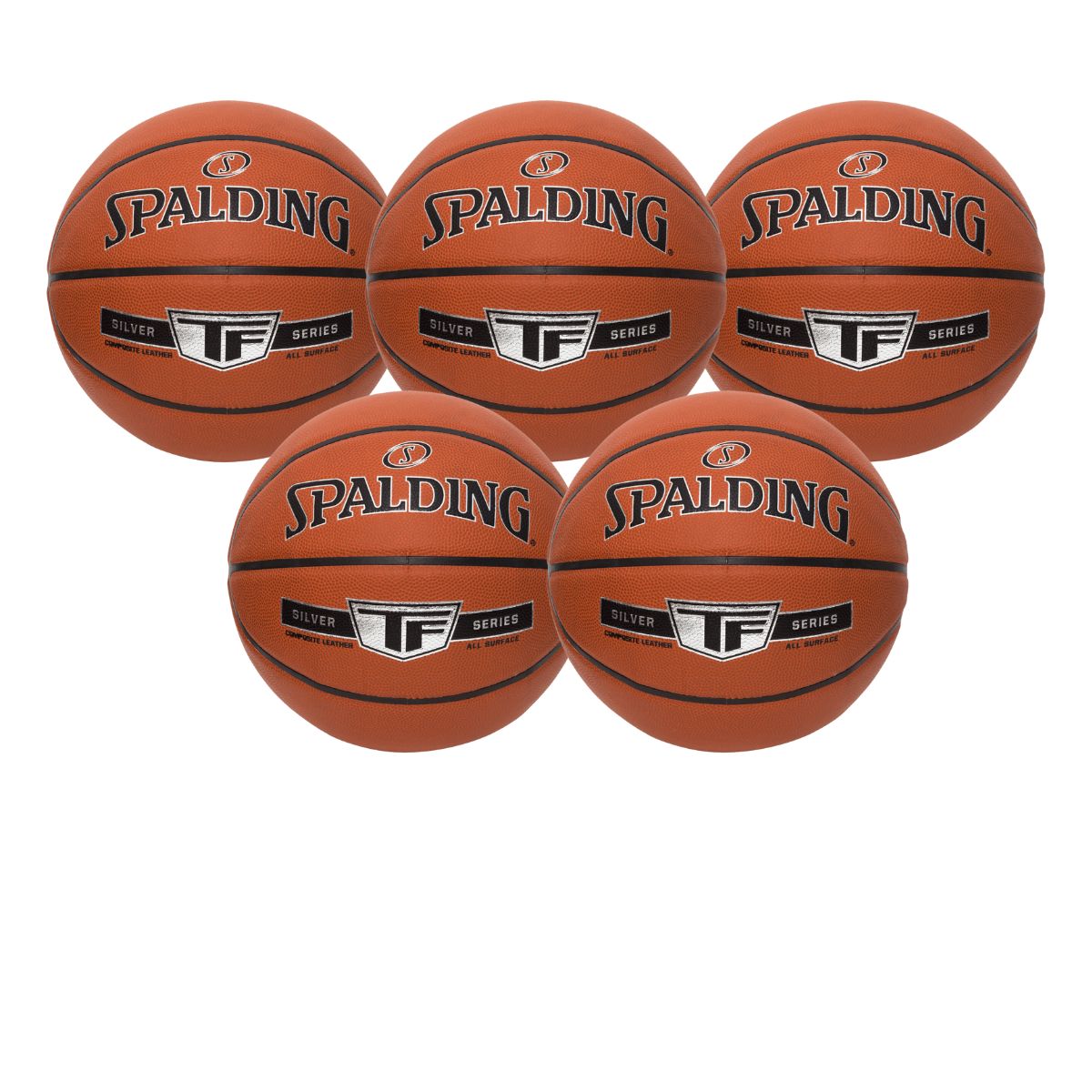 KIT 5 Bolas De Basquete Tf Silver - Tamanho:7-0