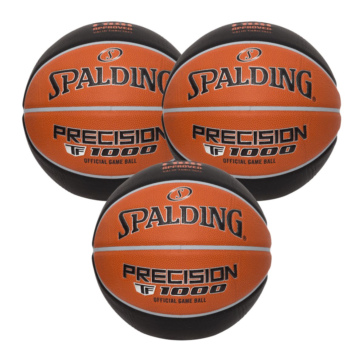 KIT 3 Bolas De Basquete Tf 1000 Precision FIBA - Tamanho 6-0