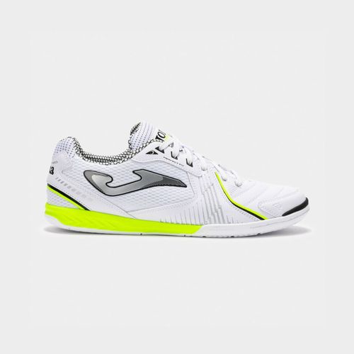Chuteira de Futsal Joma Dribling - Branco e Amarelo