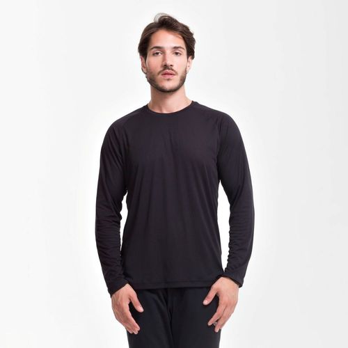 Camiseta Joma R-Combi Manga Longa - Preto