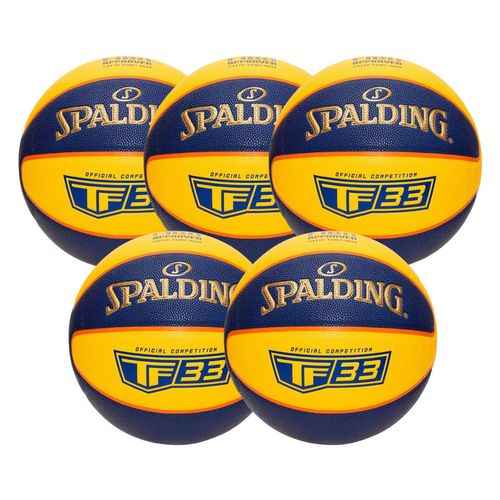 Kit 5 Bola De Basquete Spalding 3X3 Tf-33 Fiba - Tamanho:6