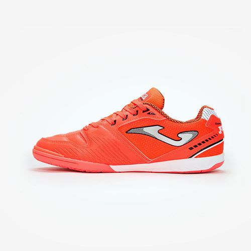 Chuteira de Futsal Joma Dribling - Laranja e Branco