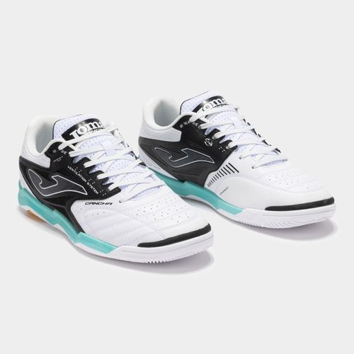 Chuteira de Futsal Joma Cancha - Branco e Preto