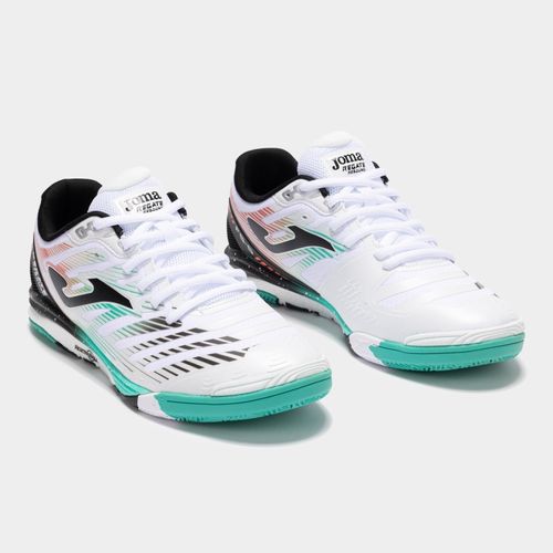 Chuteira de Futsal Joma Regate Rebound - Branco/Azul/Preto