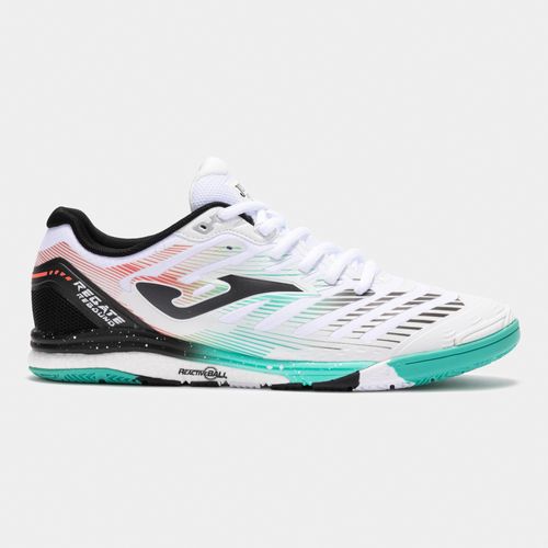 Chuteira de Futsal Joma Regate Rebound - Branco/Azul/Preto