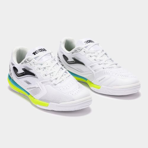Chuteira de Futsal Joma Liga 5 - Branco/Verde/Amarelo