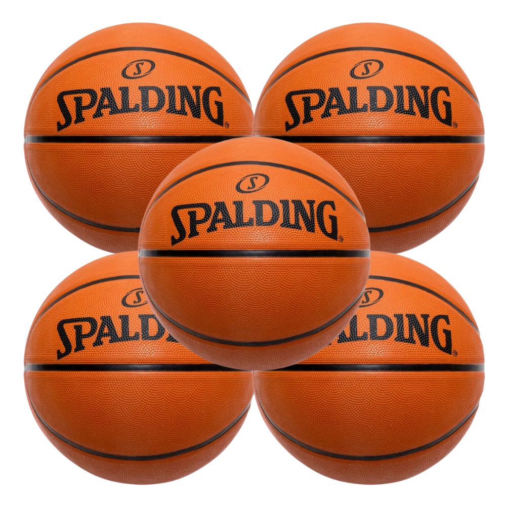 KIT 5 Bola de Basquete Spalding Streetball - Tamanho:07-0