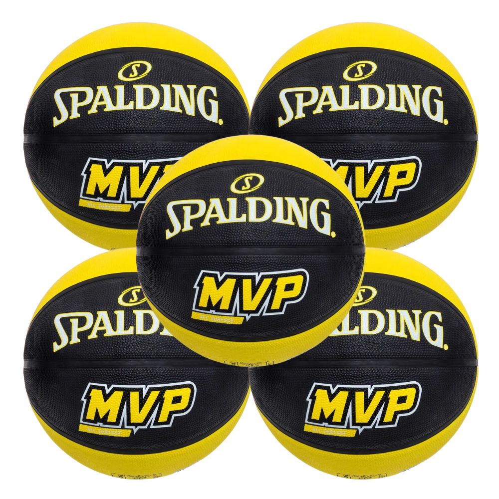 KIT 5 Bola de Basquete Spalding MVP - Tamanho:07-0
