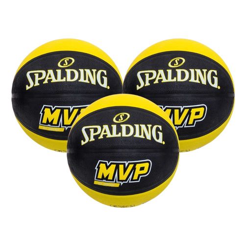 KIT 3 Bola de Basquete Spalding MVP - Tamanho:07