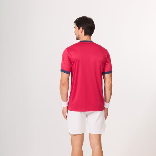 Camiseta Joma Court - Vinho e Azul Marinho