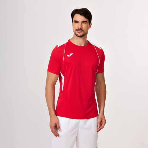Camiseta Joma Championship VII - Vermelho e Branco