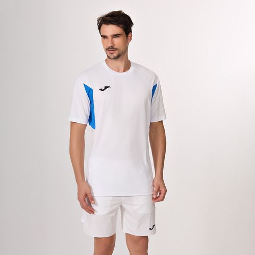 Camiseta Joma Winner III - Branco e Azul Royal