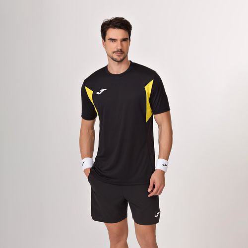 Camiseta Joma Winner III - Preto e Amarelo