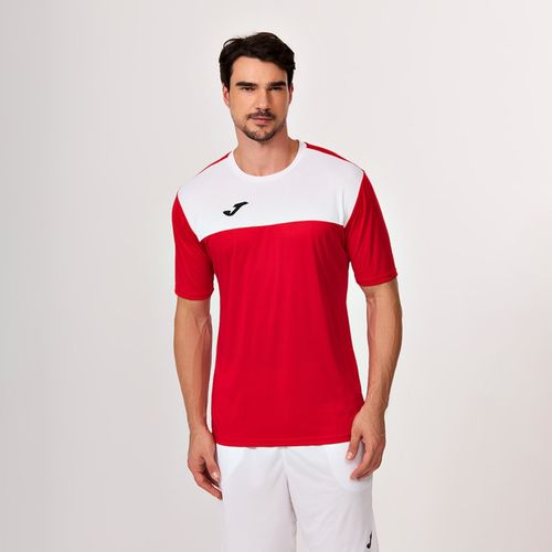 Camiseta Joma Winner - Vermelho e Branco