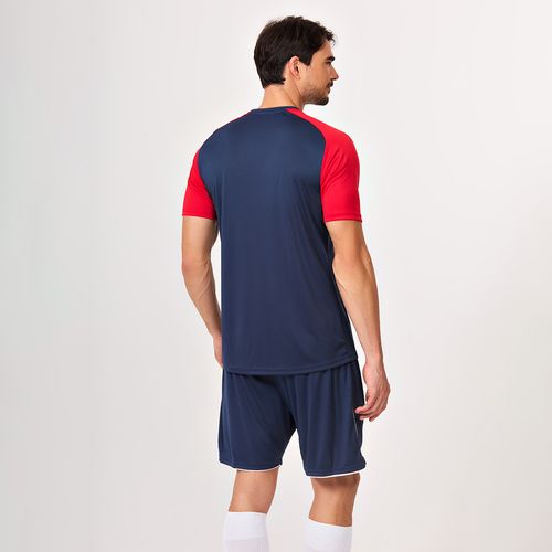 Camiseta Joma Academy IV - Azul Marinho e Vermelho