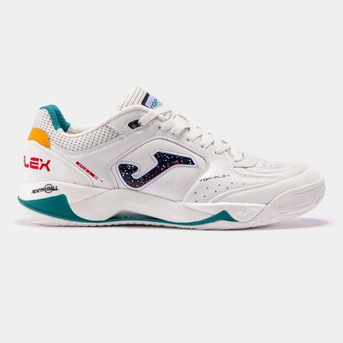 Chuteira de Futsal Joma Top Flex Plus + - Branco e Azul