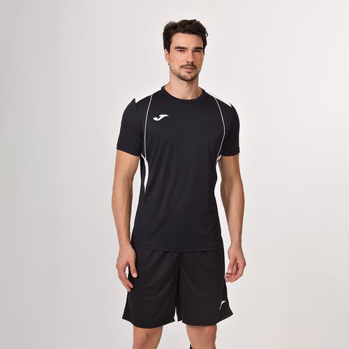 Camiseta Joma Championship VII - Preto e Branco