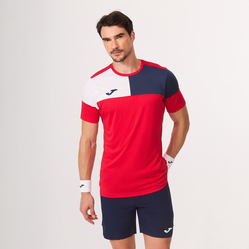Camiseta Joma Crew V - Vermelho