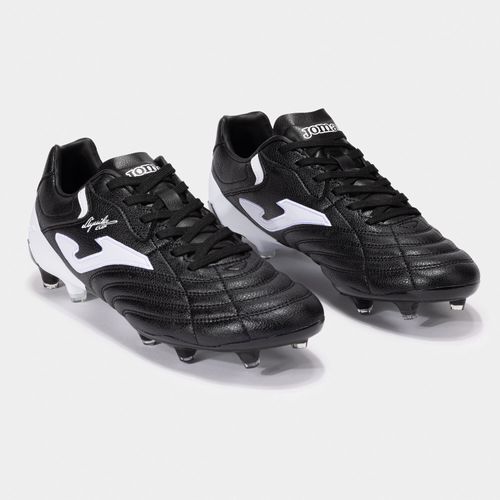 Chuteira de Campo Joma Aguila Cup - Preto e Branco