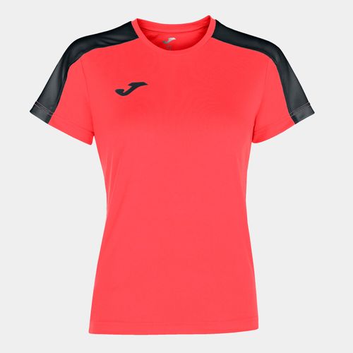 Camiseta Joma Academy Woman - Coral e Preto