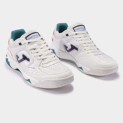 Chuteira de Futsal Joma Top Flex Plus + - Branco e Azul