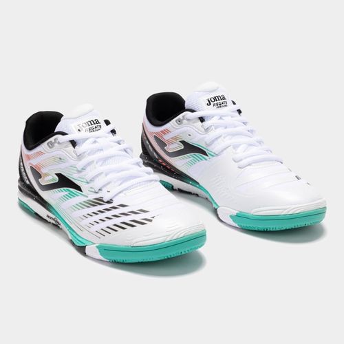 Chuteira de Futsal Joma Regate Rebound - Branco/Azul/Preto