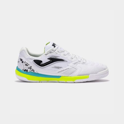 Chuteira de Futsal Joma Liga 5 - Branco/Verde/Amarelo