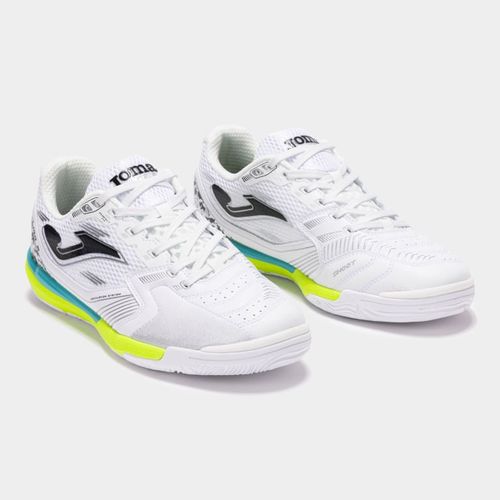 Chuteira de Futsal Joma Liga 5 - Branco/Verde/Amarelo