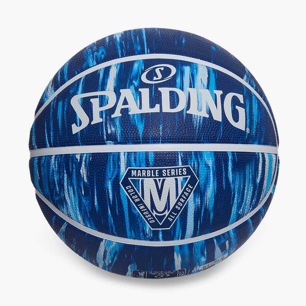 Bola De Basquete Spalding Marble - Azul Marinho-0