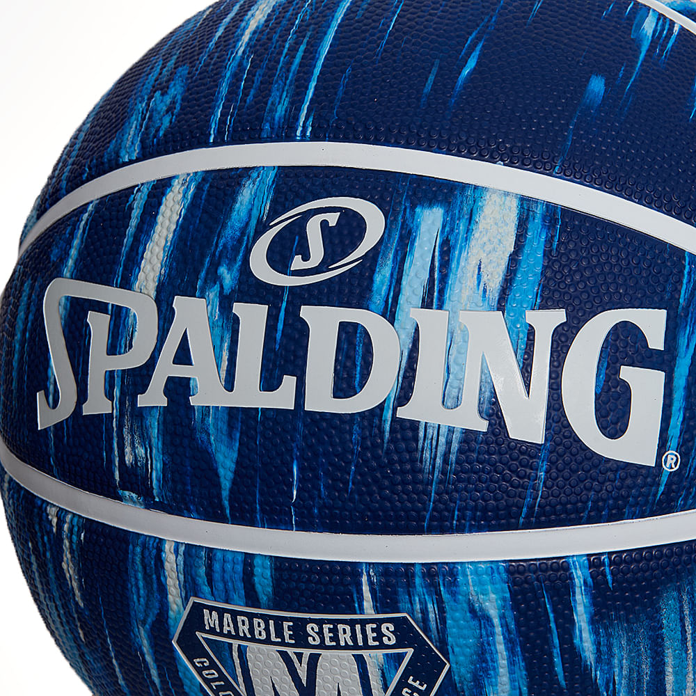 Bola De Basquete Spalding Marble - Azul Marinho-3