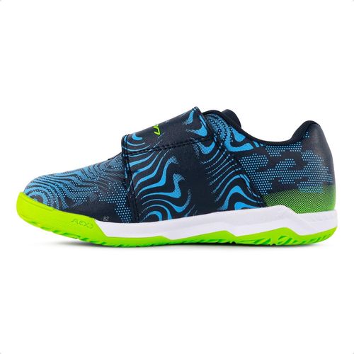 Chuteira de Futsal Joma Evolution Velcro Infantil - Azul e Verde